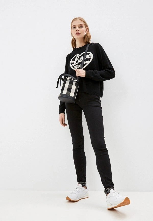 Love Moschino Black Cotton Jeans & Pant - Fizigo