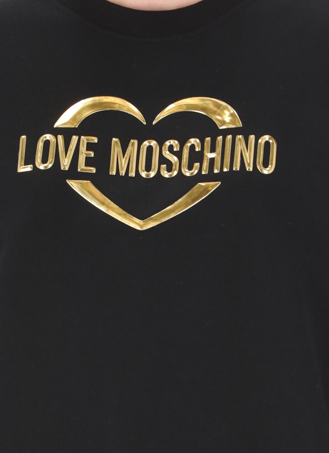 Love Moschino Black Cotton Sweater - Fizigo