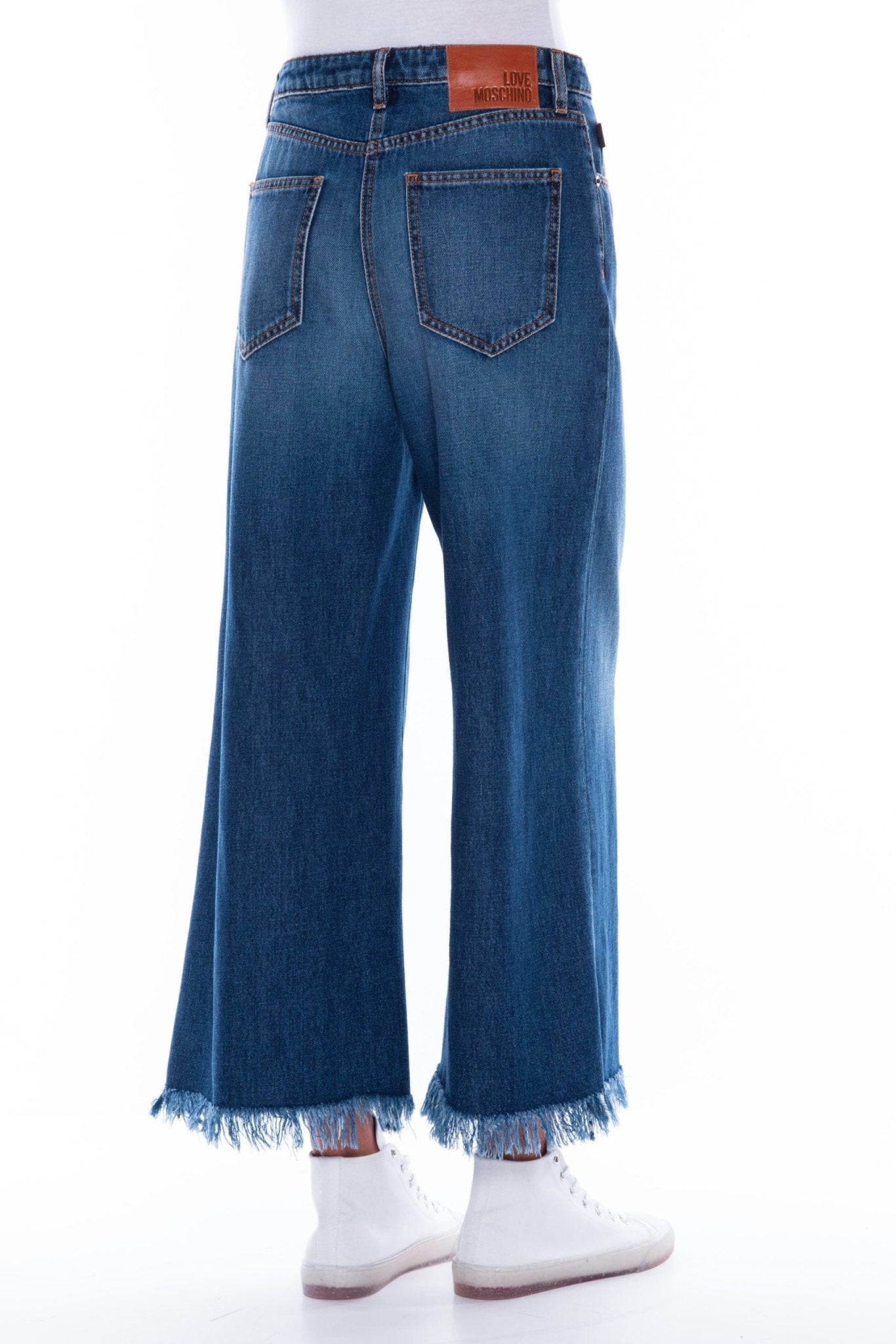 Love Moschino Blue Cotton Jeans & Pant - Fizigo