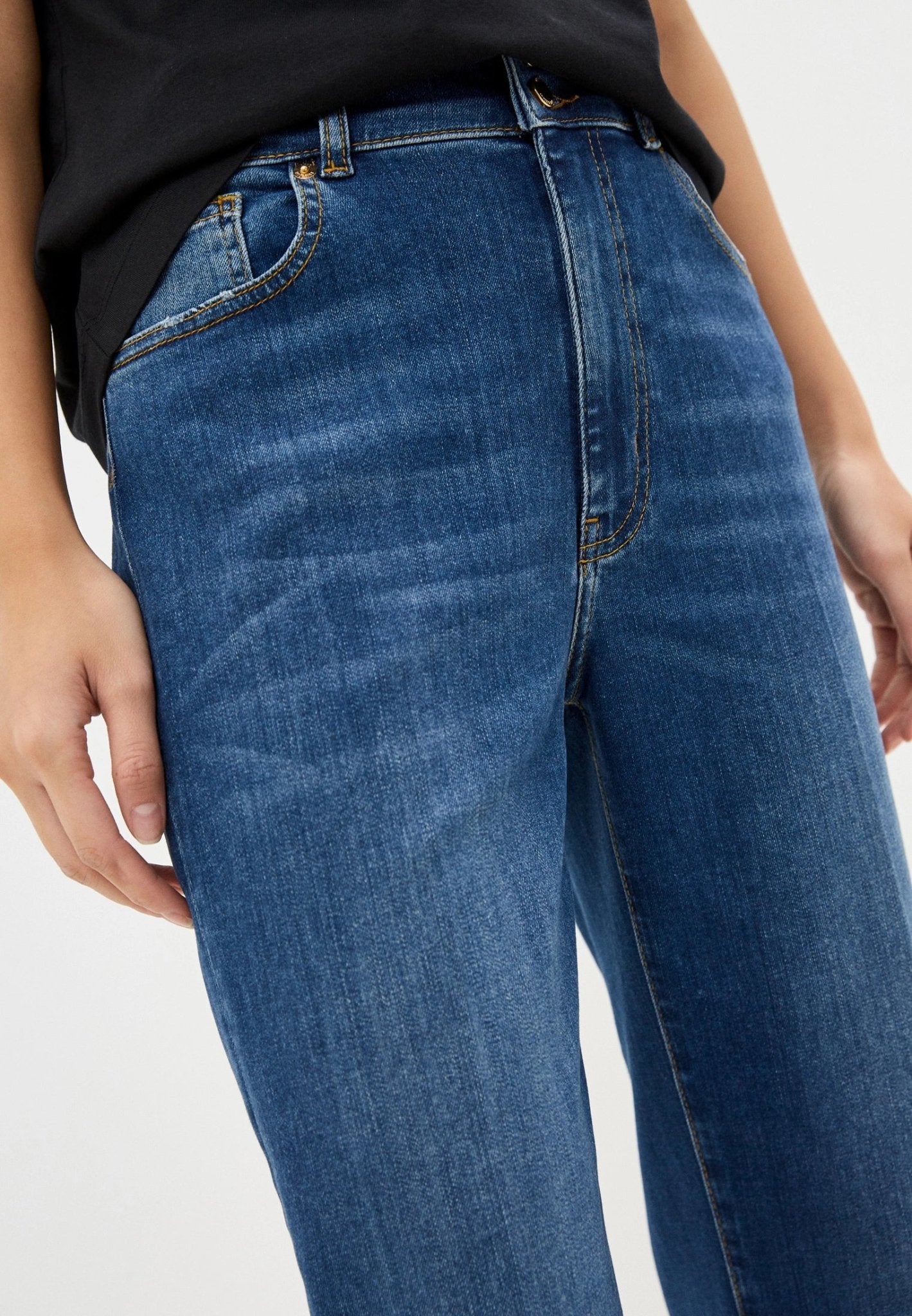 Love Moschino Blue Viscose Jeans & Pant - Fizigo