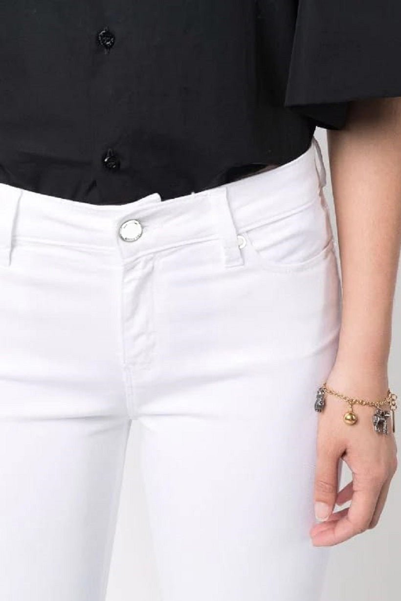 Love Moschino White Cotton Jeans & Pant - Fizigo