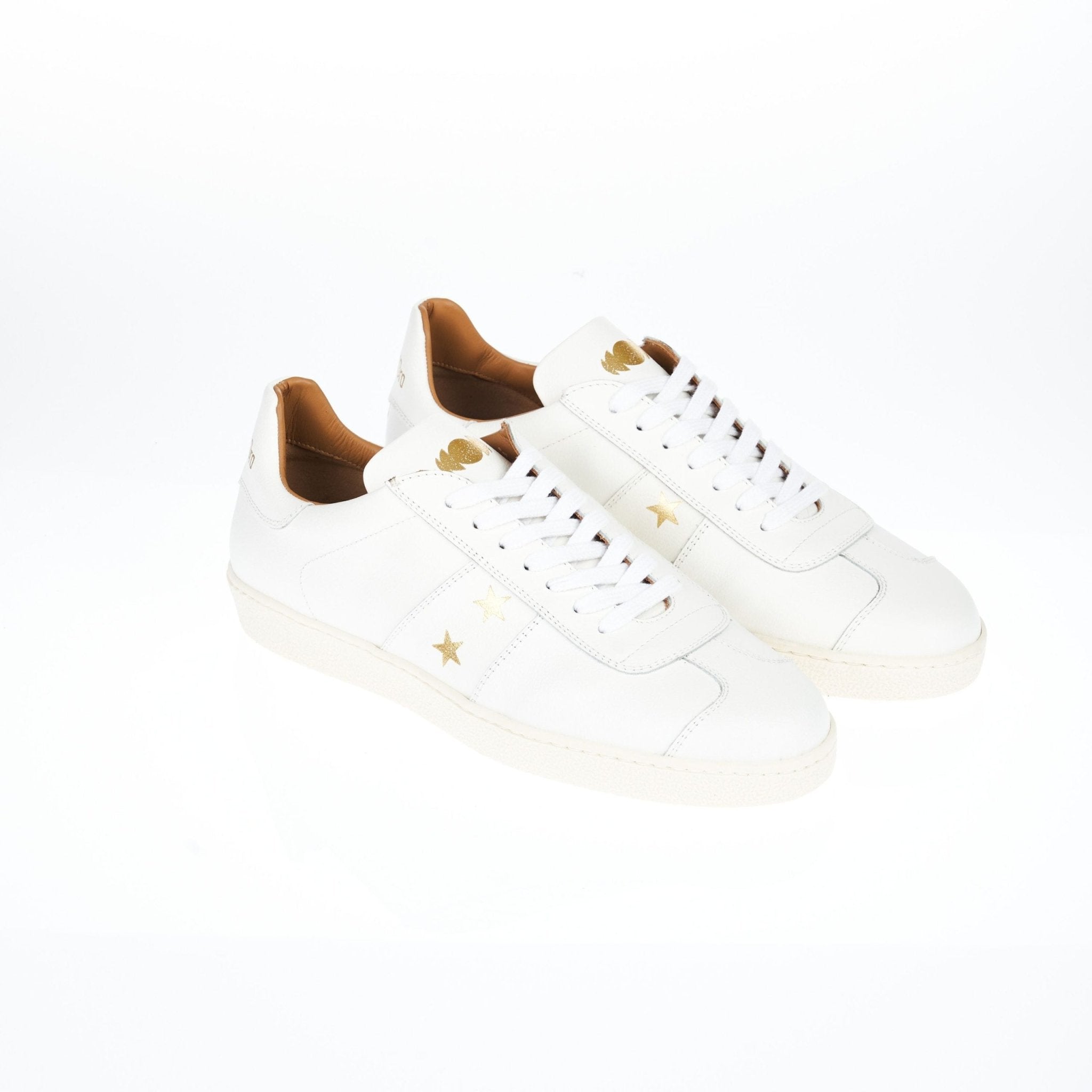 Pantofola D'Oro White Leather Sneaker - Fizigo