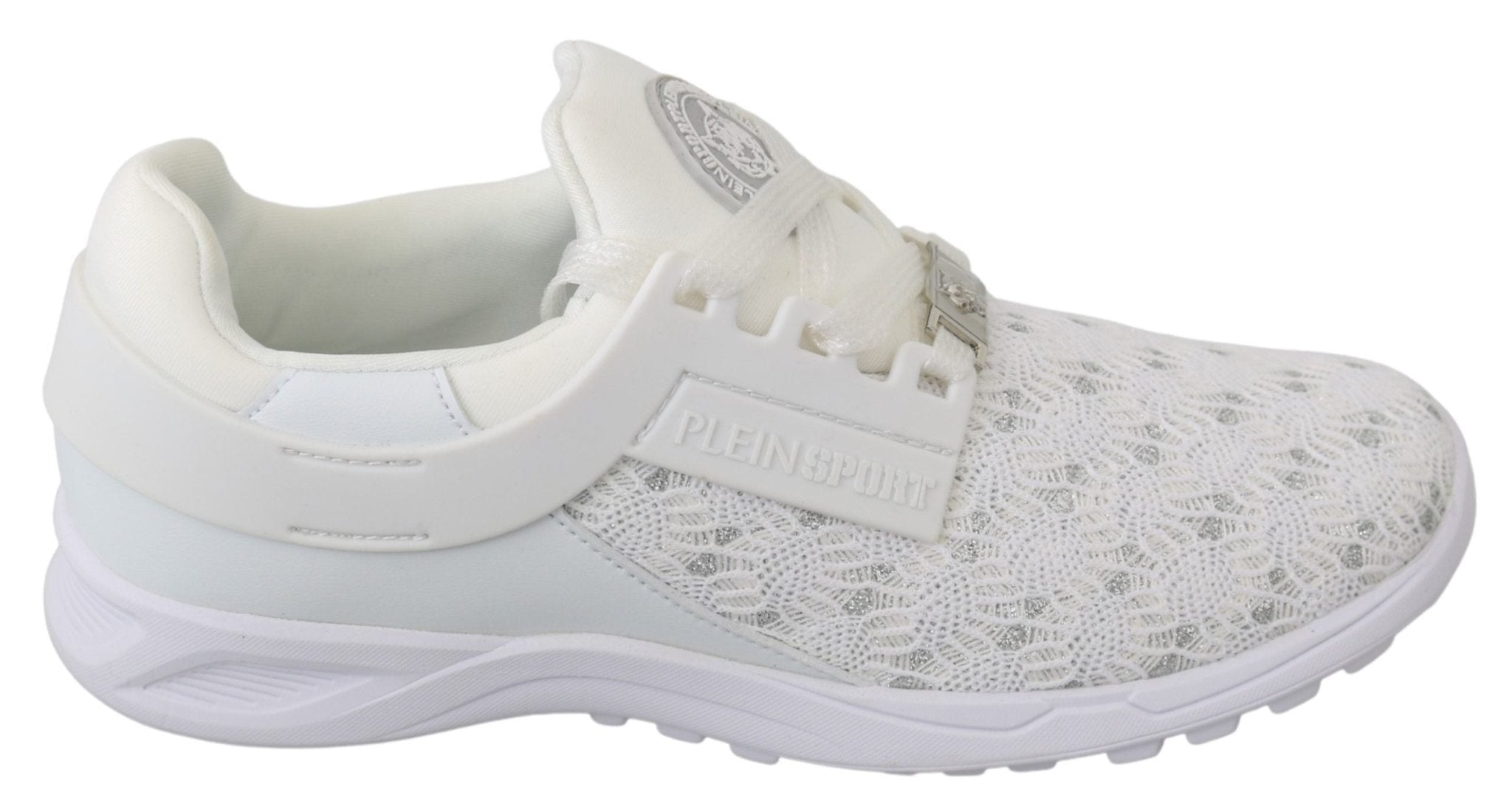 Philipp Plein White Polyester Casual Sneakers Shoes - Fizigo