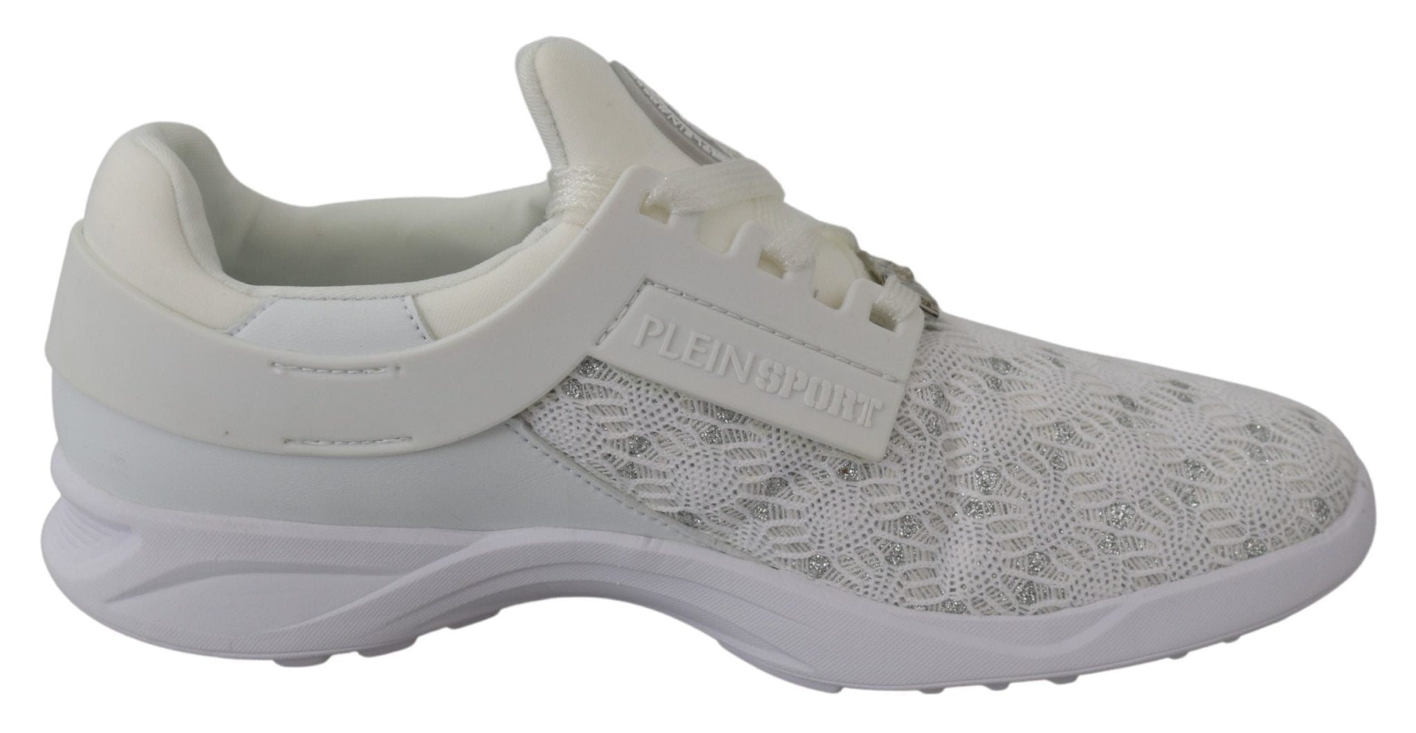 Plein Sport White Polyester Runner Beth Sneakers Shoes - Fizigo