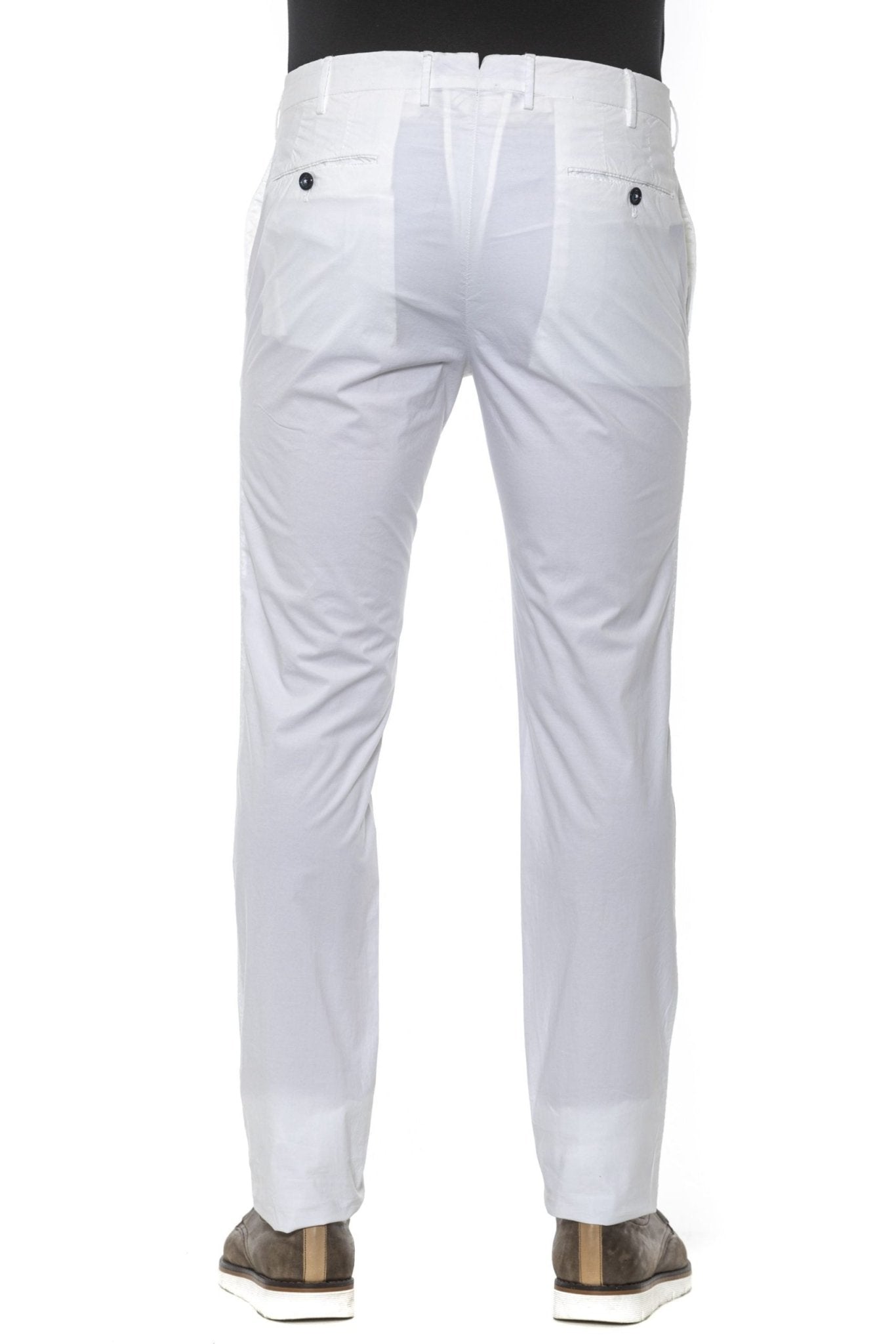 PT Torino White Cotton Jeans & Pant - Fizigo