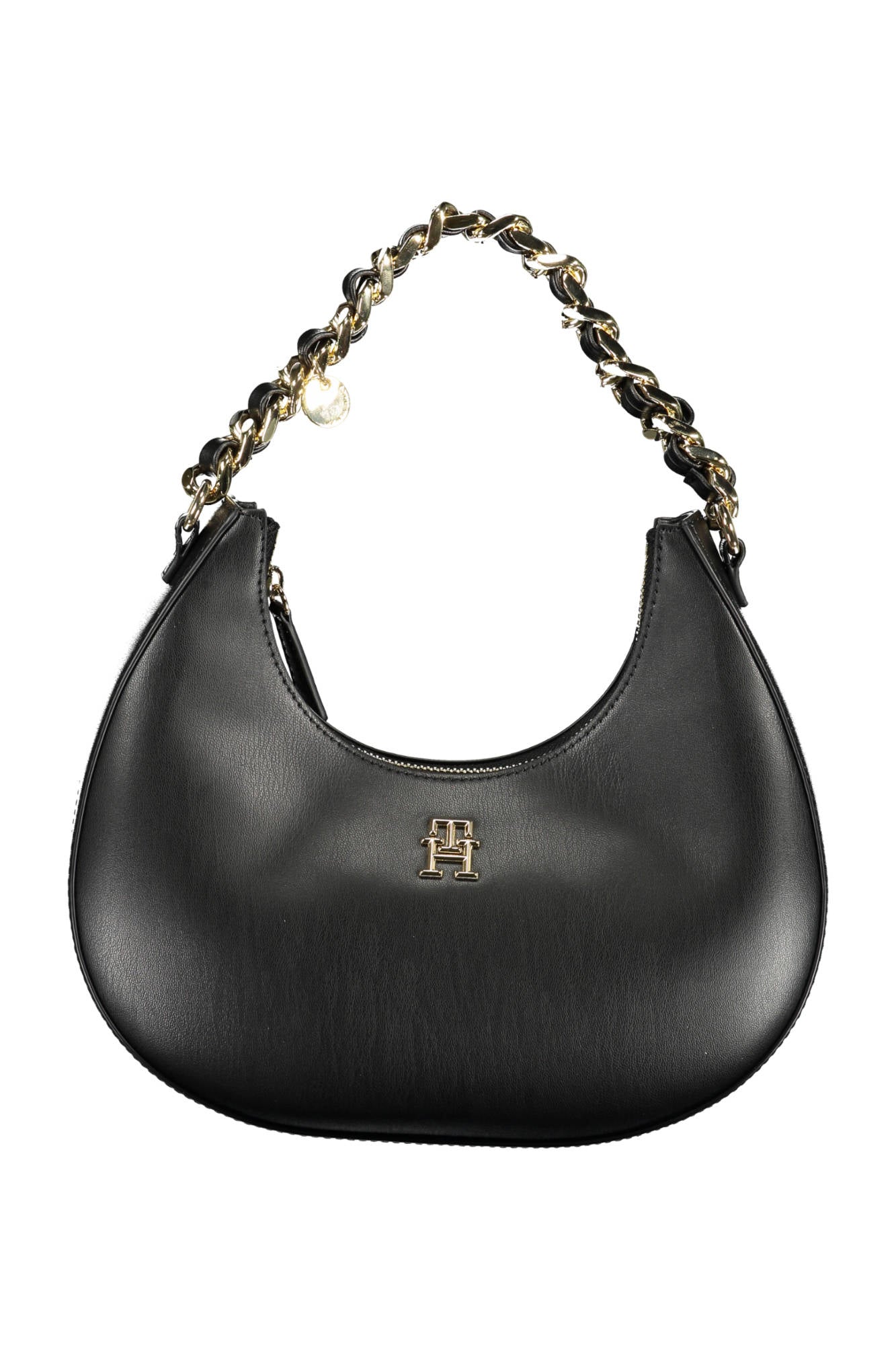 Tommy Hilfiger Black Polyurethane Handbag - Fizigo