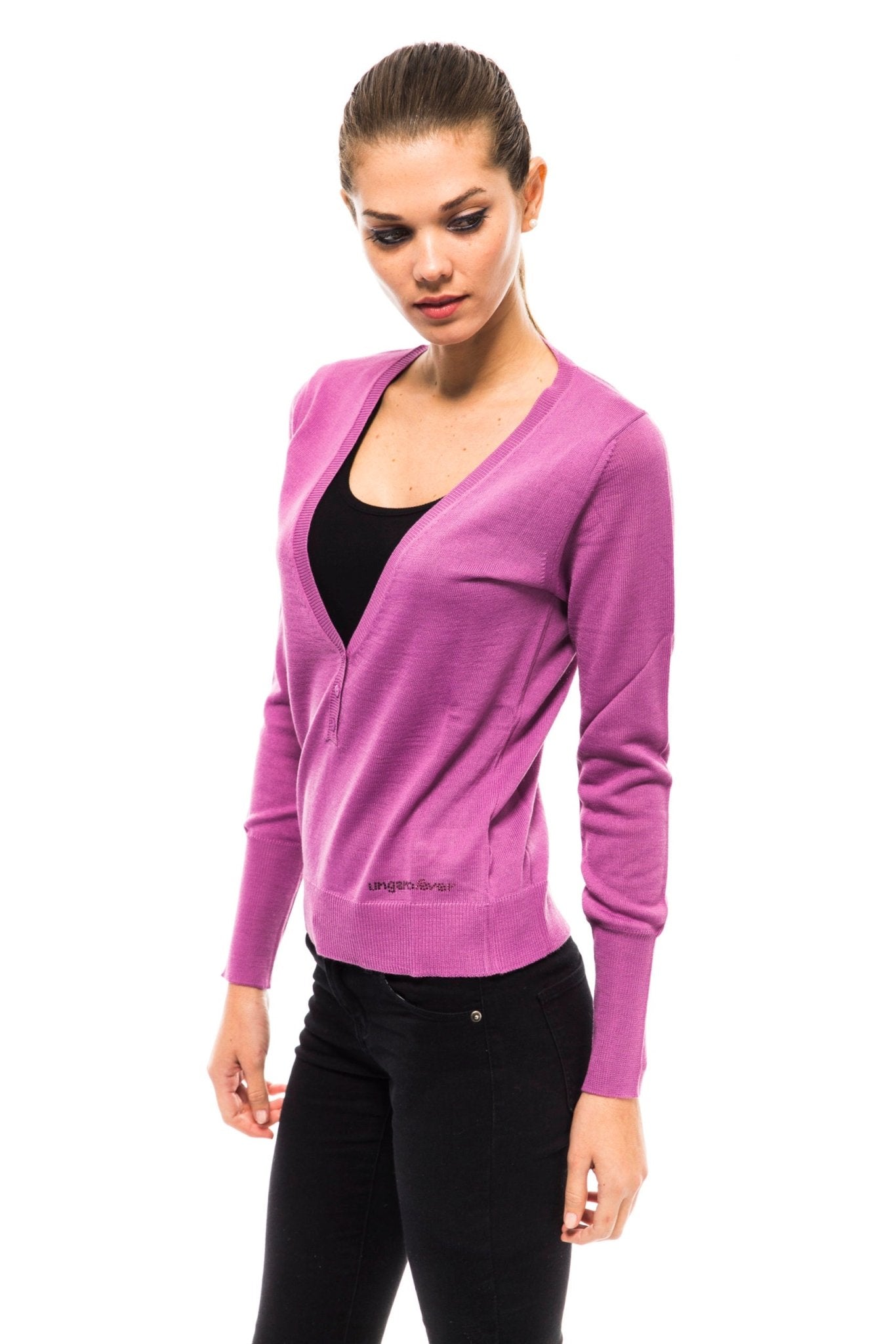 Ungaro Fever Violet Wool Sweater - Fizigo